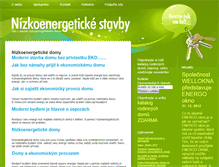 Tablet Screenshot of ekonomicke-nizkoenergeticke-stavby.cz